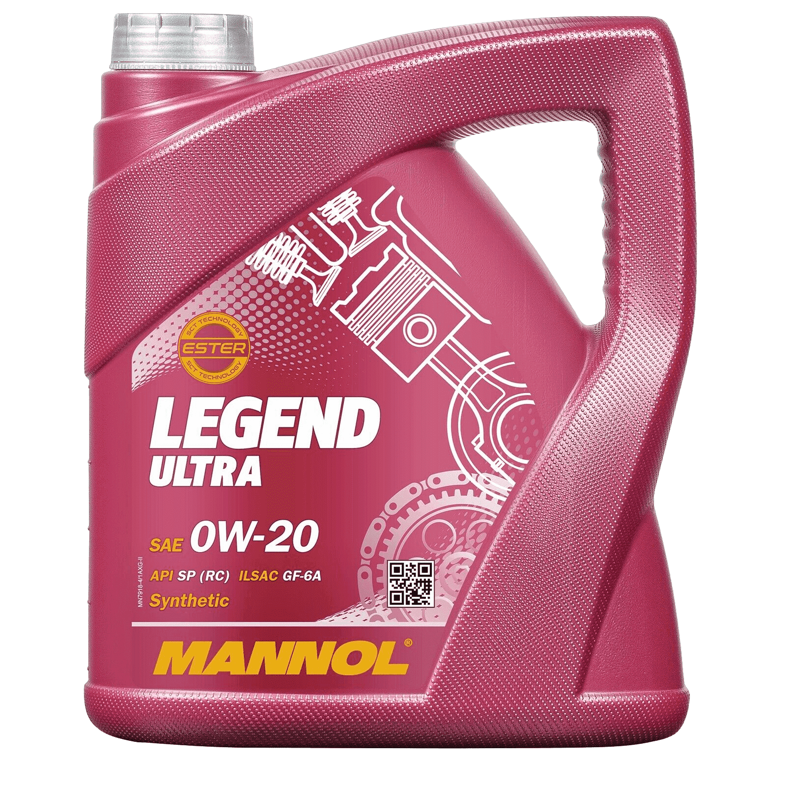 Моторное масло Mannol Legend Ultra 0W20 SN Plus RC, 4л